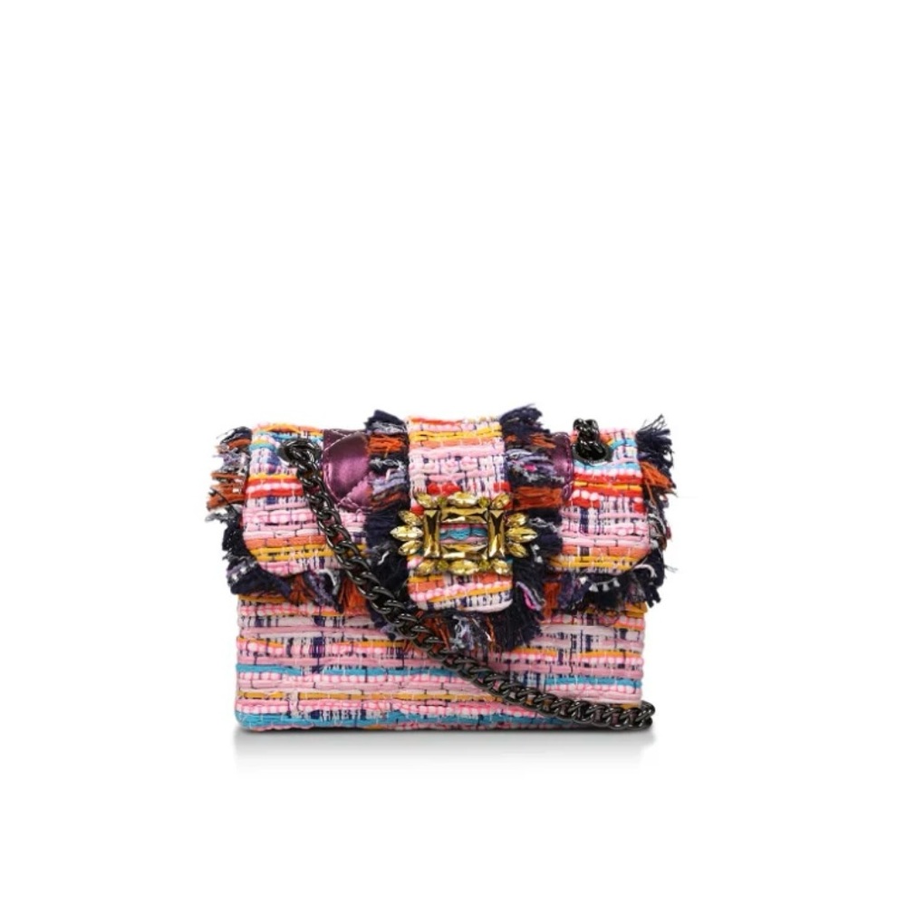 Kurt Geiger Mini Mayfair Tweed Bag